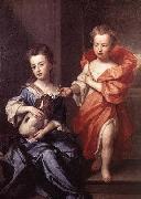 Sir Godfrey Kneller Edward and Lady Mary Howard France oil painting artist